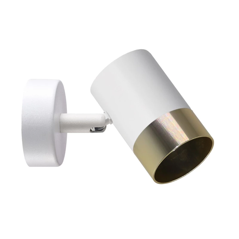 Nástěnné bodové světlo TOBI - 1xGU10, 15W, zlaté / bílé