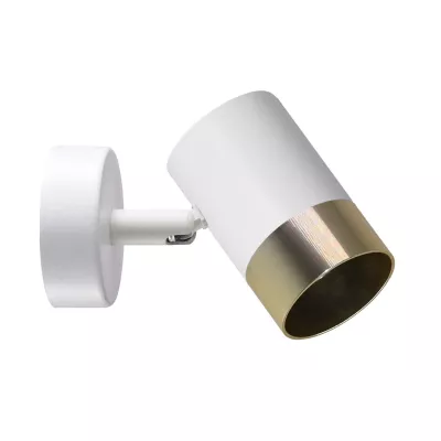 Nástěnné bodové světlo TOBI - 1xGU10, 15W, zlaté / bílé