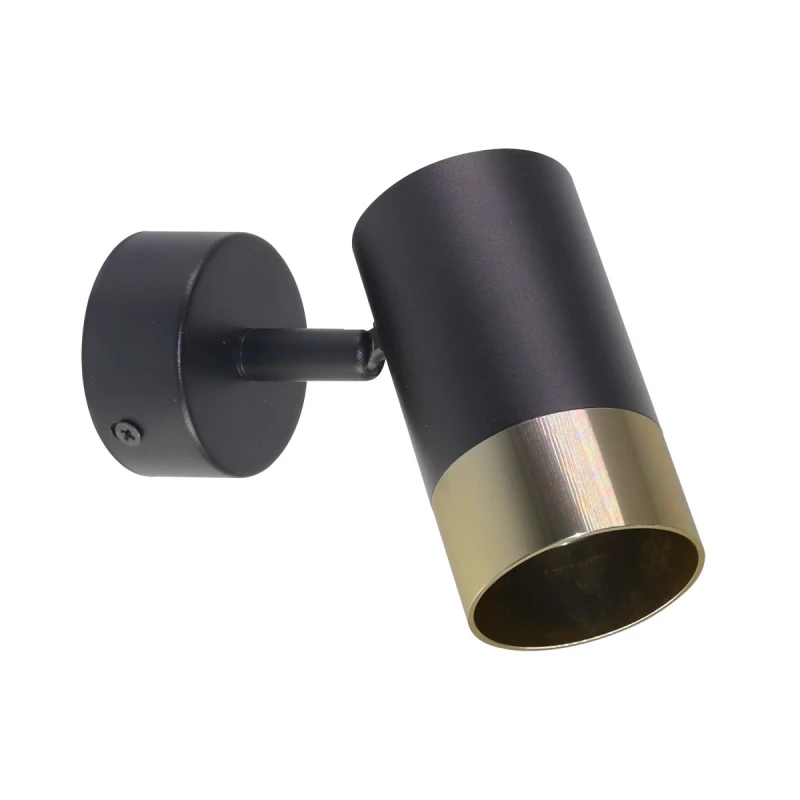 Nástěnné bodové světlo TOBI - 1xGU10, 15W, zlaté / černé