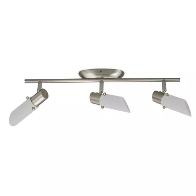 Stropní bodové osvětlení TRENDI - 3xE14, 9W, matný nikl / bílé
