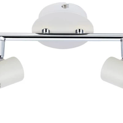 Nástěnné / stropní bodové osvětlení VERVE - 2xE14, 40W, bílé / chromované