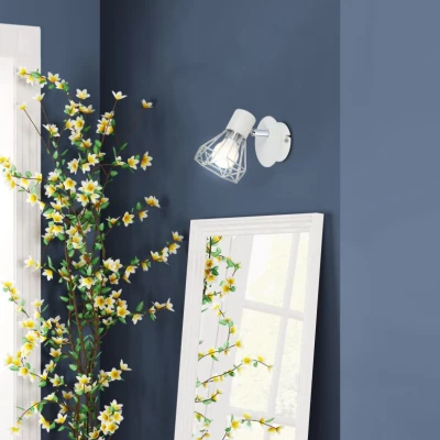 Nástěnné bodové osvětlení VERVE - 1xE14, 40W, bílé / chromované