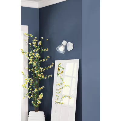 Nástěnné bodové osvětlení VERVE - 1xE14, 40W, bílé / chromované