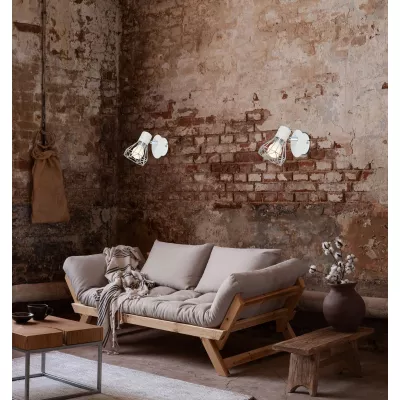 Nástěnné bodové osvětlení VERVE - 1xE14, 40W, bílé / chromované