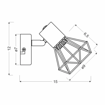 Nástěnné bodové osvětlení VERVE - 1xE14, 40W, bílé / chromované