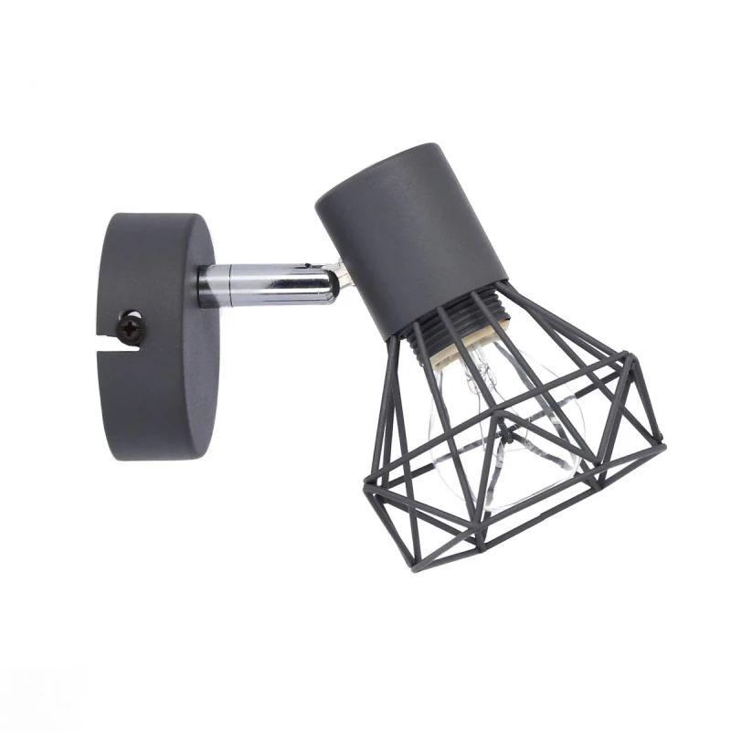 Nástěnné bodové osvětlení VERVE - 1xE14, 40W, matné šedé