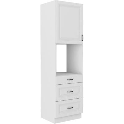 VÝPRODEJ - Kuchyňská skříň na vestavnou troubu se šuplíky SOPHIA - šířka 60 cm, bílá