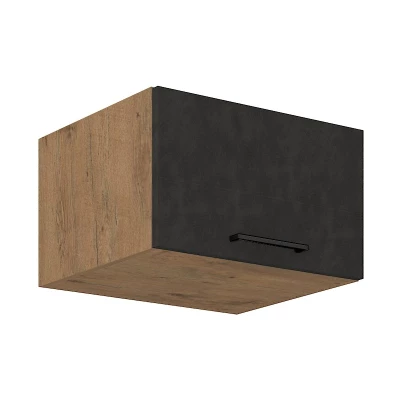 VÝPRODEJ - Hluboká digestořová skříňka VANYA - šířka 60 cm, matera / dub lancelot