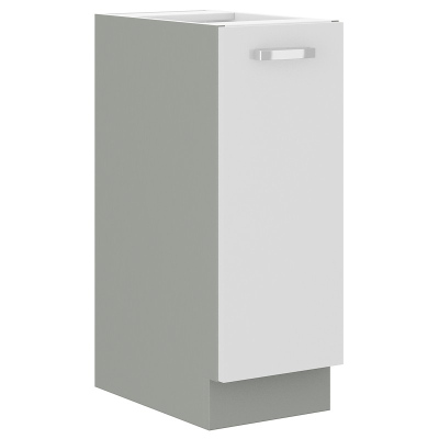 VÝPRODEJ - Výsuvná skříňka ULLERIKE - šířka 30 cm, bílá / šedá