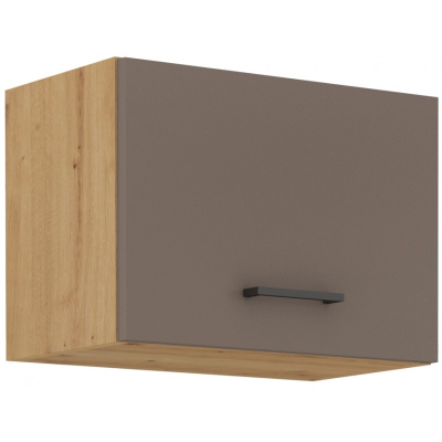 VÝPRODEJ - Digestořová skříňka BALIJA - šířka 50 cm, lanýžově šedá / dub artisan