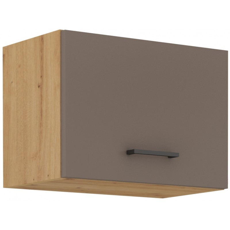 VÝPRODEJ - Digestořová skříňka BALIJA - šířka 50 cm, lanýžově šedá / dub artisan