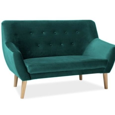 VÝPRODEJ - Dvoumístná pohovka NIKOLINA - zelená