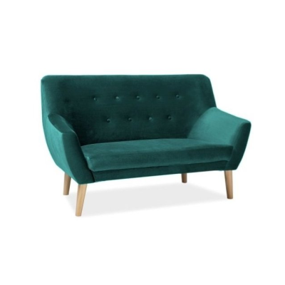 VÝPRODEJ - Dvoumístná pohovka NIKOLINA - zelená