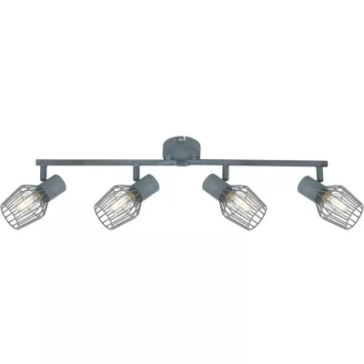 Stropní bodové svítidlo VIKING - 4xE14, 40W, šedé