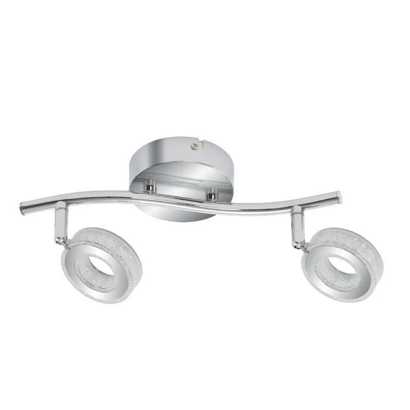 LED bodové nástěnné / stropní svítidlo VINOLA - 2x5W, 3000K (teplá bílá), chromované