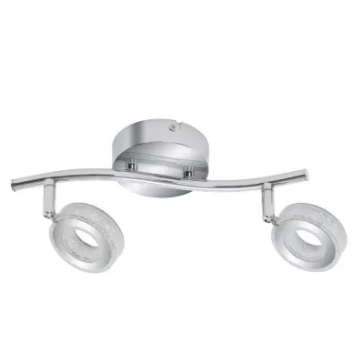 LED bodové nástěnné / stropní svítidlo VINOLA - 2x5W, 3000K (teplá bílá), chromované