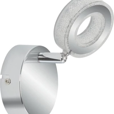 LED bodové nástěnné svítidlo VINOLA - 1x5W, 3000K (teplá bílá), chromované