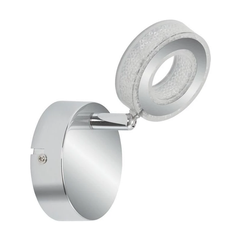 LED bodové nástěnné svítidlo VINOLA - 1x5W, 3000K (teplá bílá), chromované