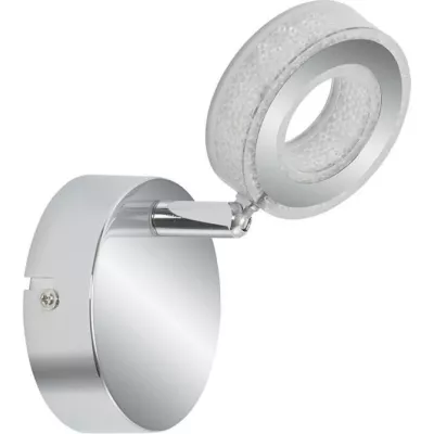 LED bodové nástěnné svítidlo VINOLA - 1x5W, 3000K (teplá bílá), chromované