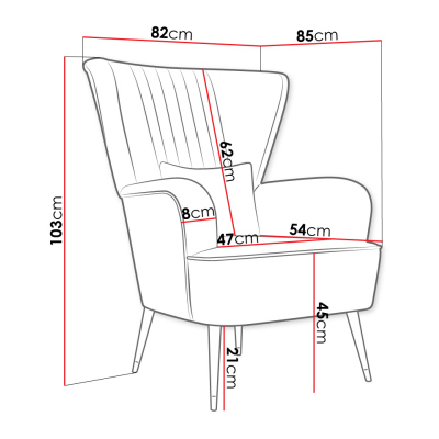 VÝPRODEJ - Křeslo SHABA - černé