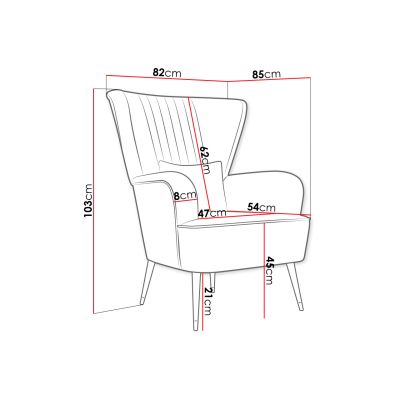 VÝPRODEJ - Křeslo SHABA - zelené