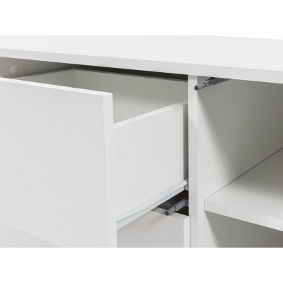 VÝPRODEJ - Stěna do obývacího pokoje ASAKA 4 - bílá