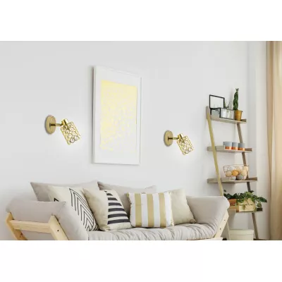 Nástěnné bodové osvětlení YORK - 1xG9, 40W, mosazné