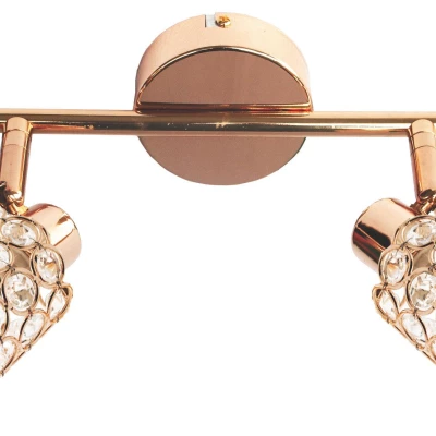 Bodové nástěnné / stropní osvětlení YORK - 2xG9, 40W, mosazné