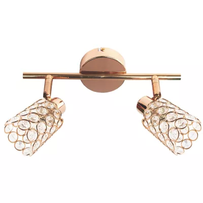 Bodové nástěnné / stropní osvětlení YORK - 2xG9, 40W, mosazné