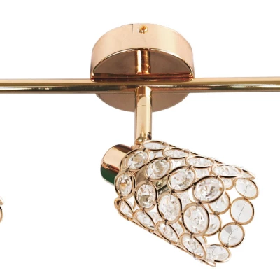 Bodové stropní osvětlení YORK - 3xG9, 40W, mosazné