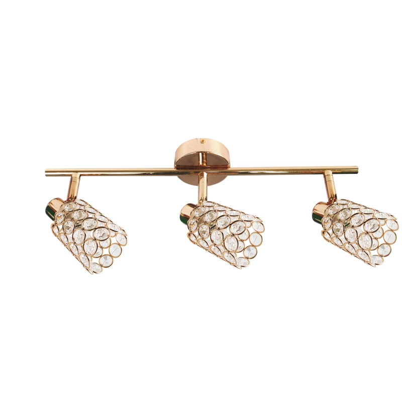 Bodové stropní osvětlení YORK - 3xG9, 40W, mosazné