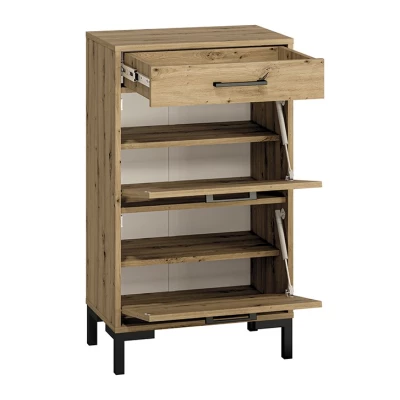 VÝPRODEJ - Vysoký botník BEDA - dub artisan