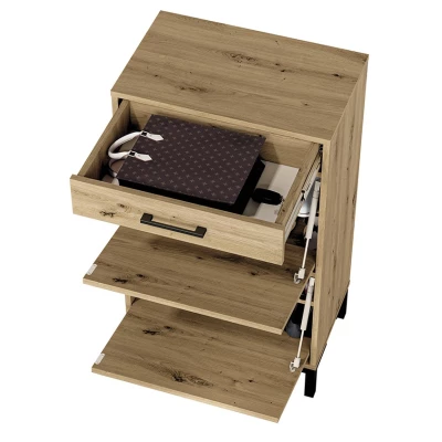 VÝPRODEJ - Vysoký botník BEDA - dub artisan