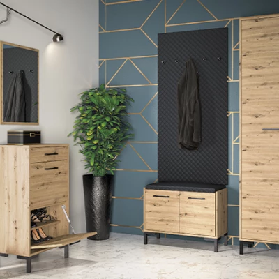 VÝPRODEJ - Vysoký botník BEDA - dub artisan