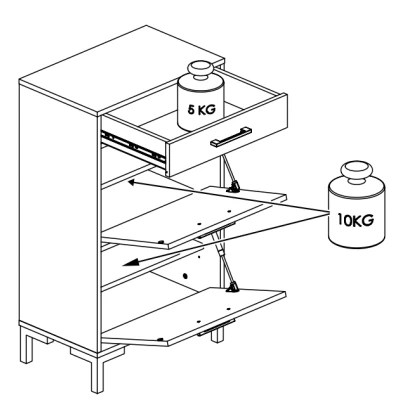 VÝPRODEJ - Vysoký botník BEDA - dub artisan