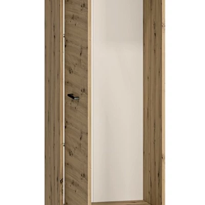 VÝPRODEJ - Vysoká předsíňová skříň BEDA - šířka 55 cm, dub artisan
