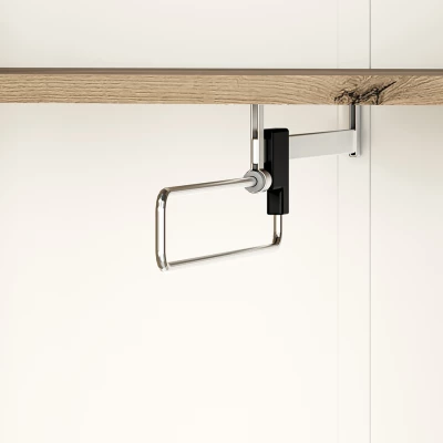 VÝPRODEJ - Vysoká předsíňová skříň BEDA - šířka 55 cm, dub artisan