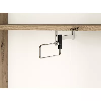 VÝPRODEJ - Vysoká předsíňová skříň BEDA - šířka 55 cm, dub artisan