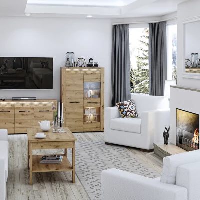 VÝPRODEJ - Konferenční stolek DIANDRA - dub artisan