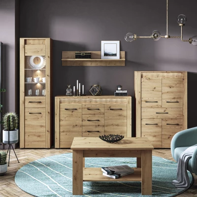 VÝPRODEJ - Konferenční stolek DIANDRA - dub artisan