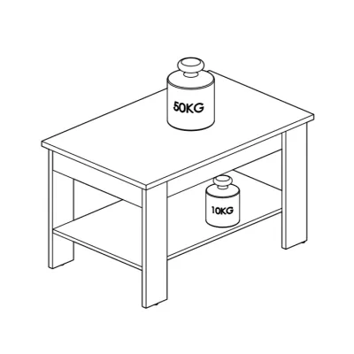 VÝPRODEJ - Konferenční stolek DIANDRA - dub artisan