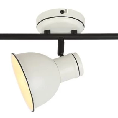 Stropní bodové osvětlení ZUMBA - 3xE14, 40W, bílé / černé