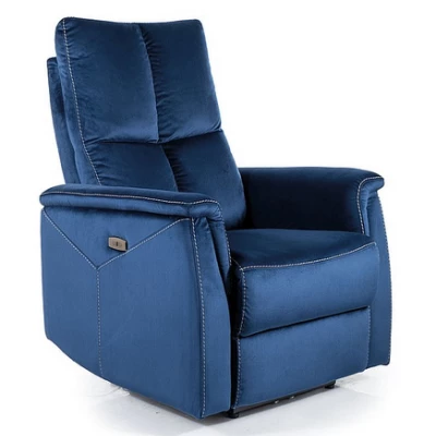 VÝPRODEJ - Elektrické polohovací křeslo JEAN - modré
