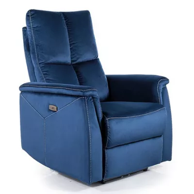 VÝPRODEJ - Elektrické polohovací křeslo JEAN - modré
