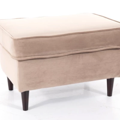 VÝPRODEJ - Čalouněná podnožka ALENKA 1 - tmavě béžová