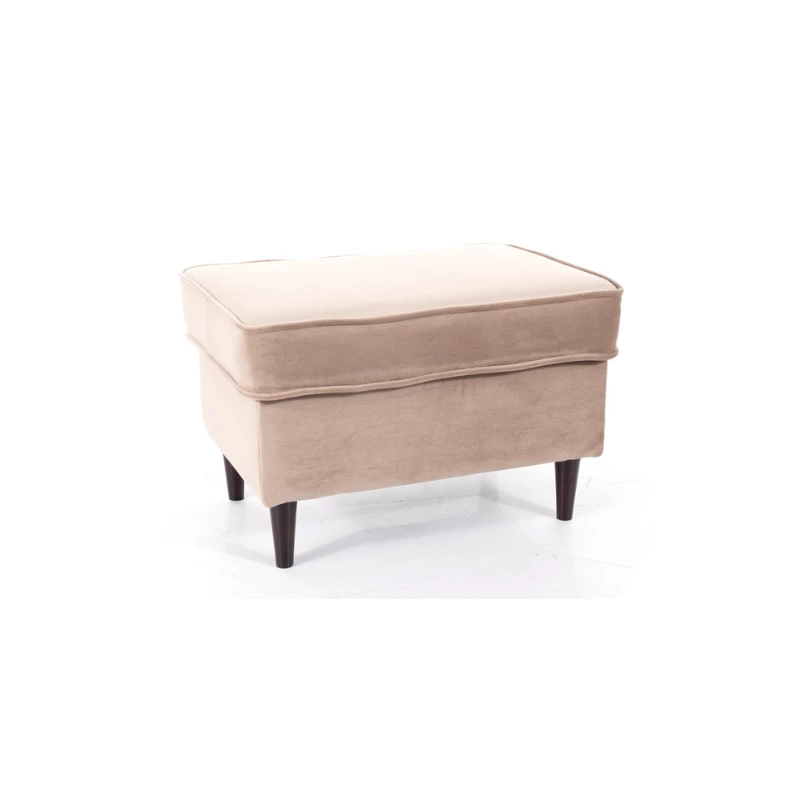 VÝPRODEJ - Čalouněná podnožka ALENKA 1 - tmavě béžová