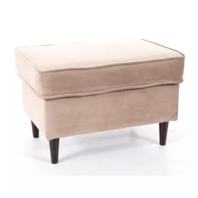 VÝPRODEJ - Čalouněná podnožka ALENKA 1 - tmavě béžová