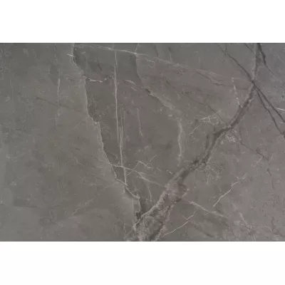 VÝPRODEJ - Designový kulatý stůl HOLGER - šedý / černý