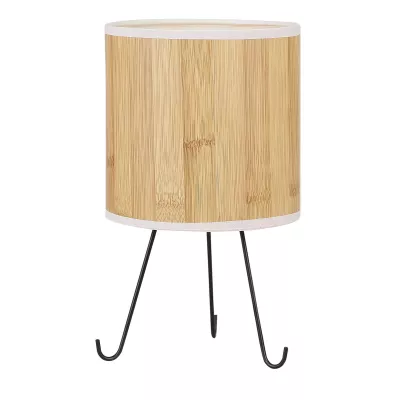 Designová stolní lampa ADORA - 1xE14, 40W, borovice / černá