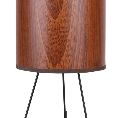 Designová stolní lampa ADORA - 1xE14, 40W, dub / černá